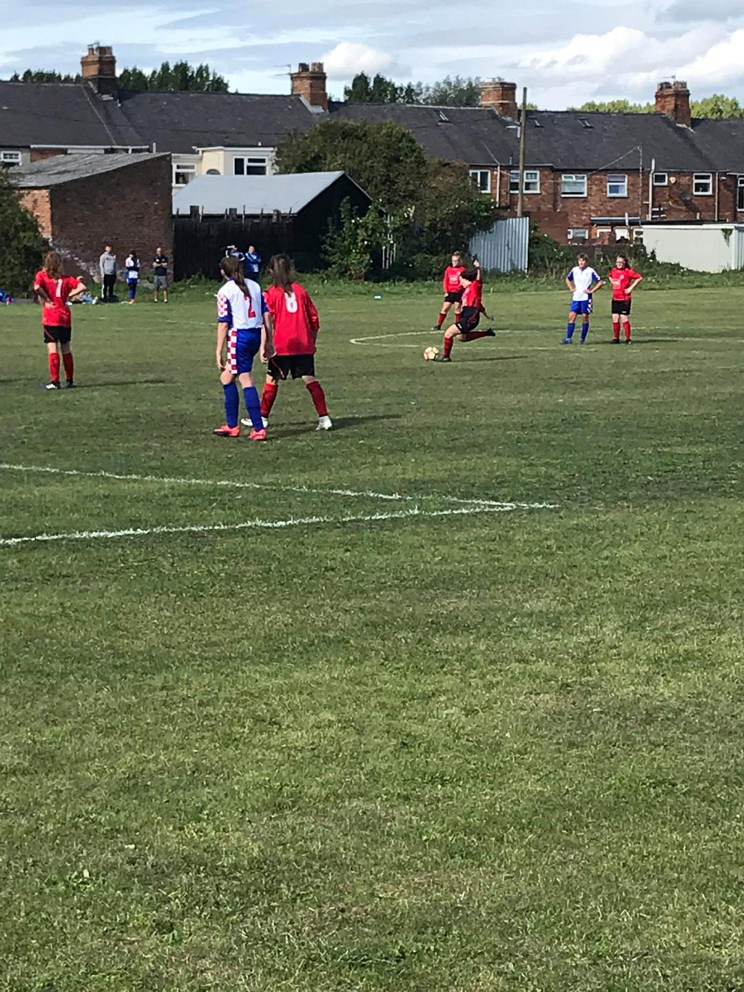 Player about to take a free kick